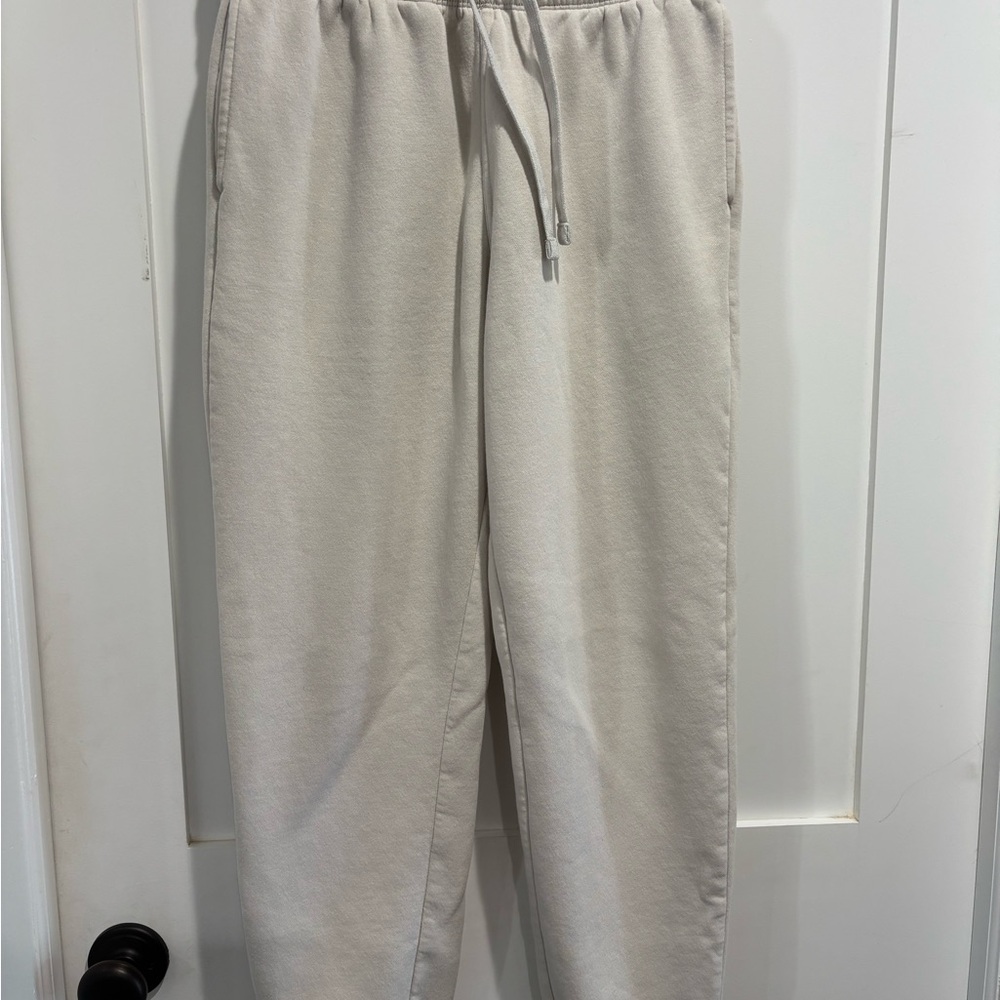 H&M Men's Light Beige Joggers